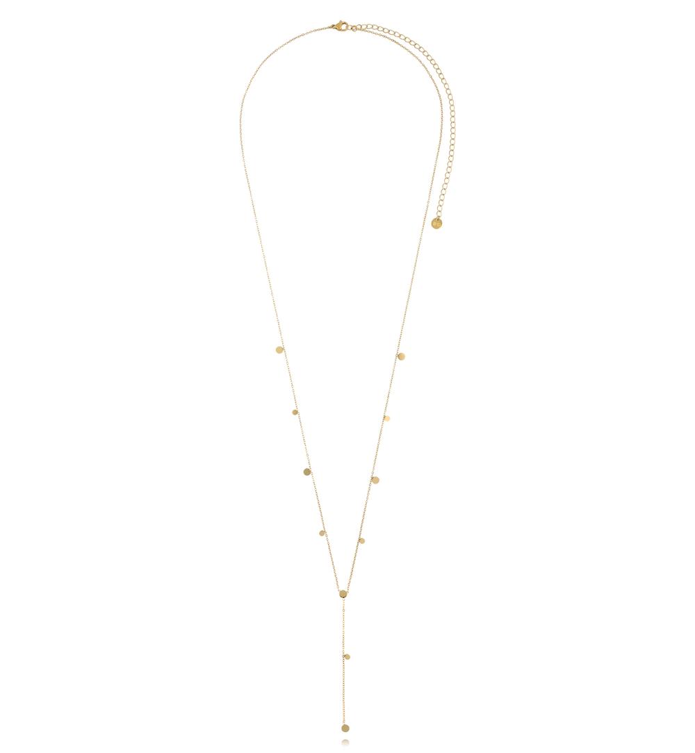 Naszyjnik długi z krawatką złoty NSY0597