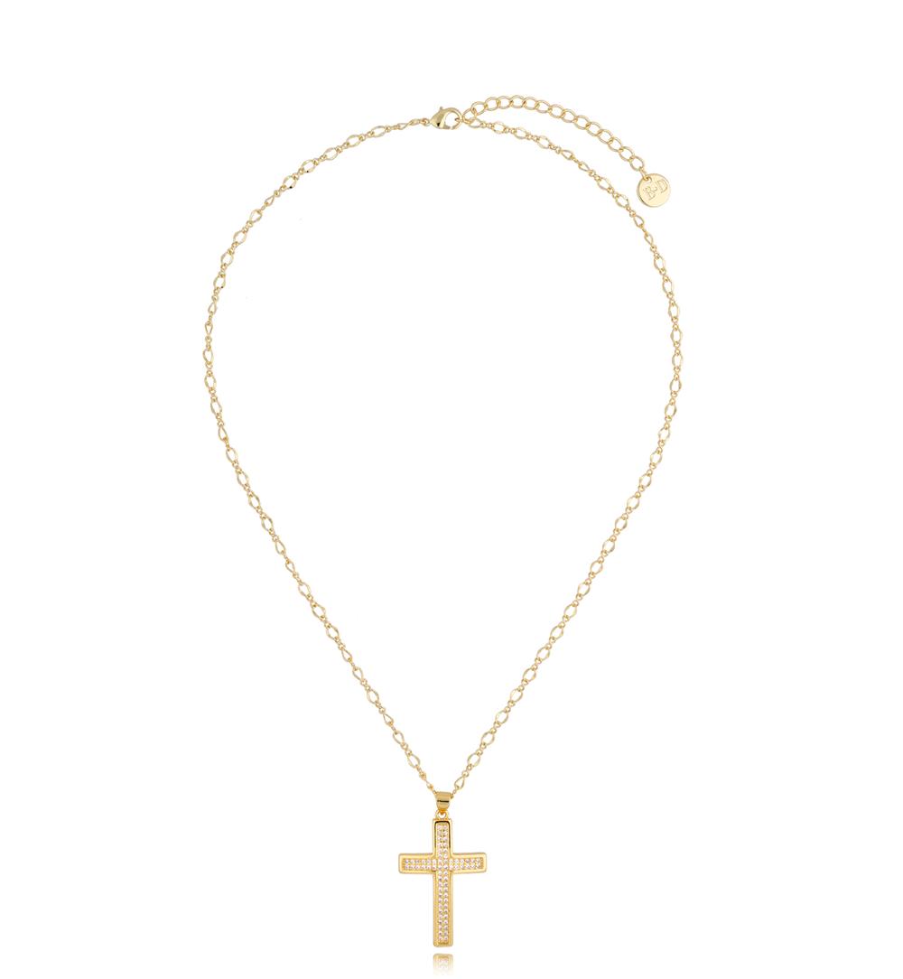 Naszyjnik z krzyżykiem złoty Madeline NRG0447