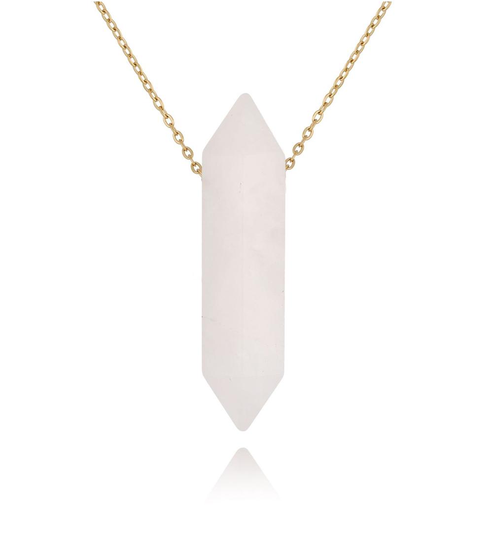 Naszyjnik z kryształem górskim Power Stone NLB0284