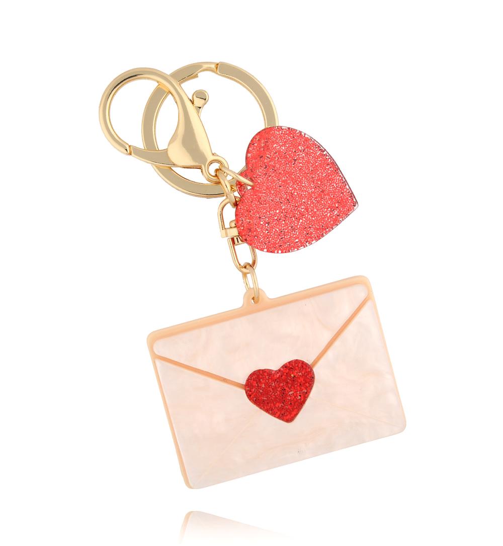 Brelok z listem i serduszkiem Lover of letters BREZA0047