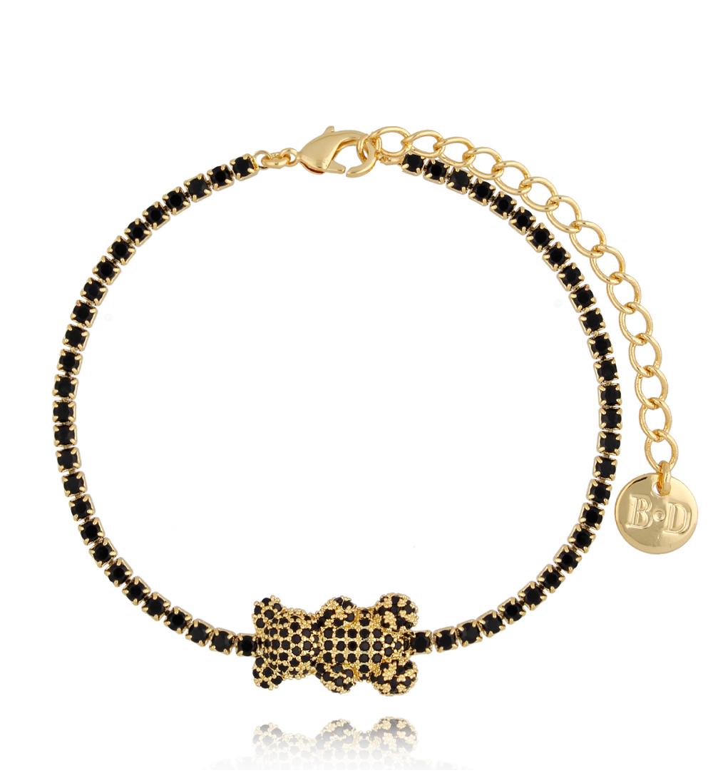 Bransoletka z czarnym misiem Bears BSS0153