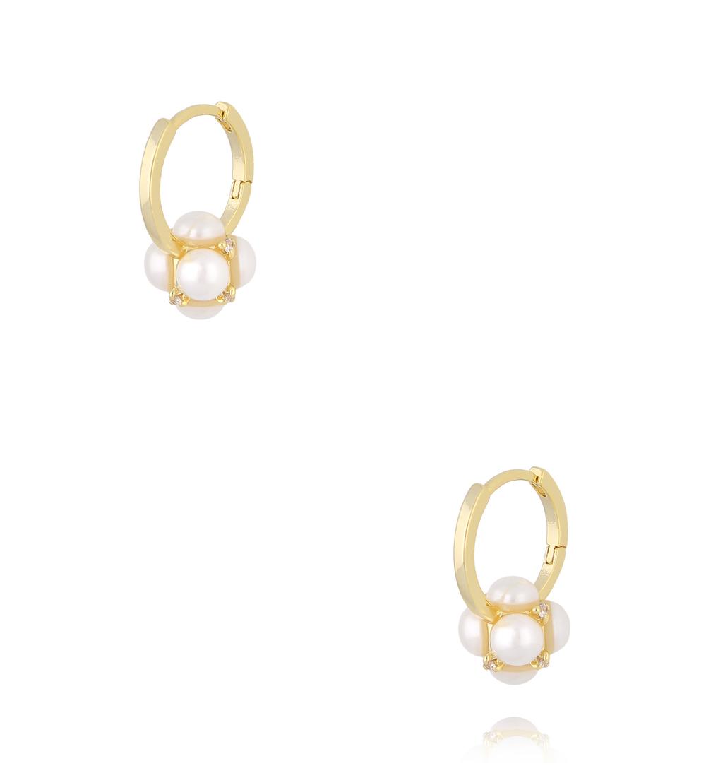 Kolczyki koła z perłkami KPE0211