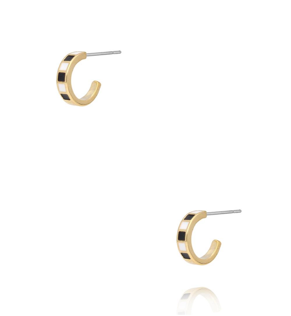 Zestaw złotych kolczyków KLU0176