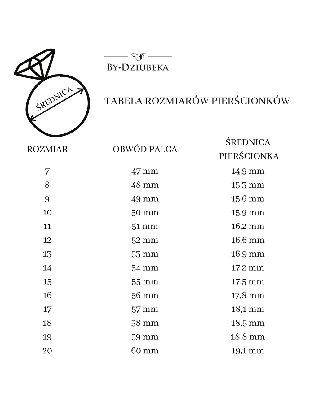 Pierścionek srebrny z czarnymi kryształkami PRG0184 rozmiar 20