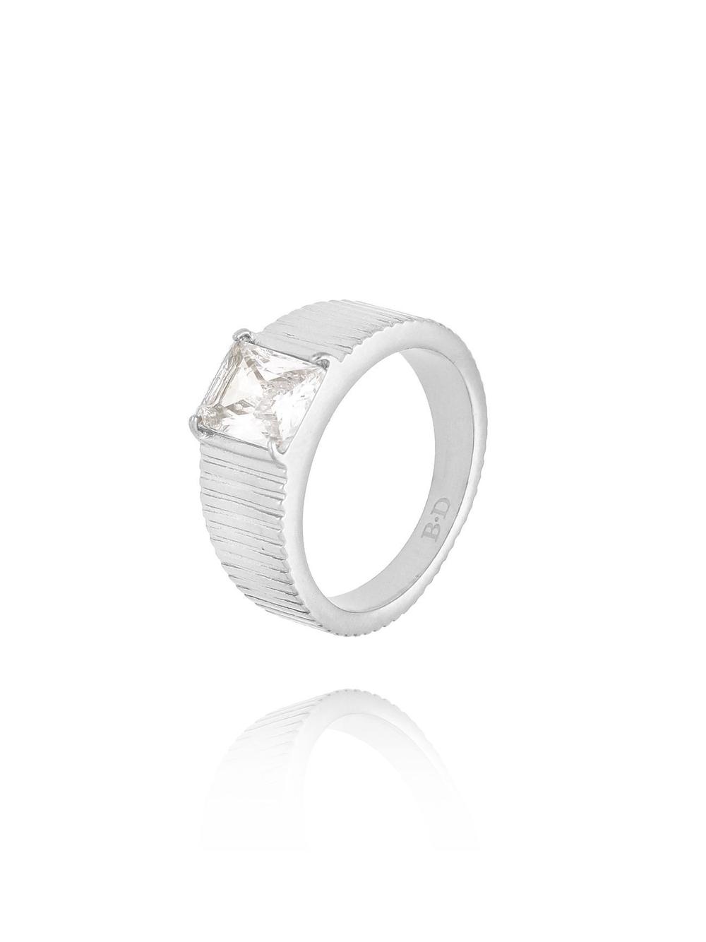 Pierścionek srebrny z kryształem Sparkle Ring PSA0940