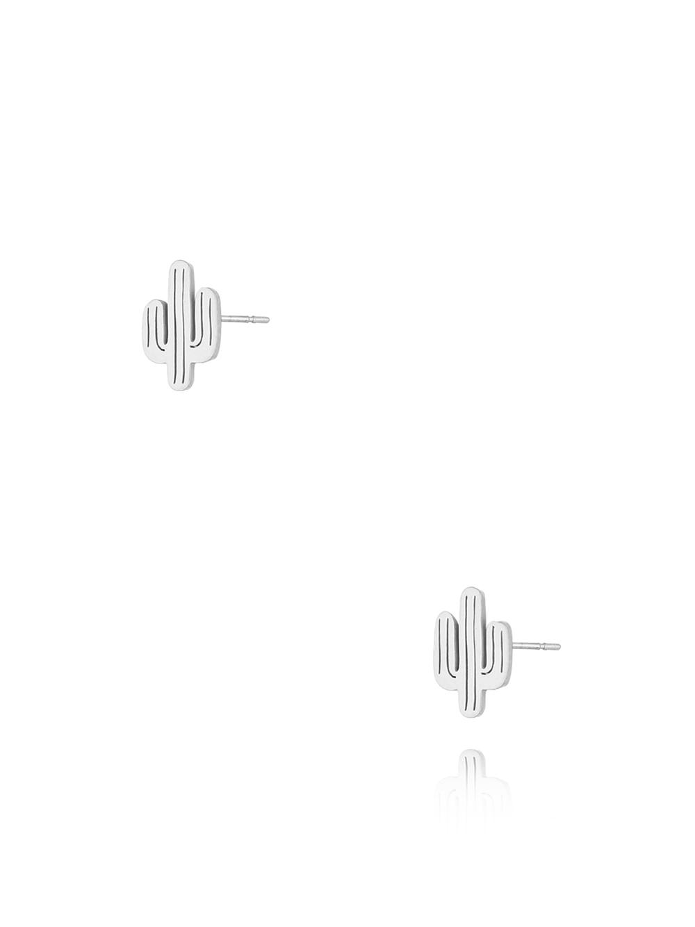 Kolczyki kaktusy srebrne Mini KSA1232