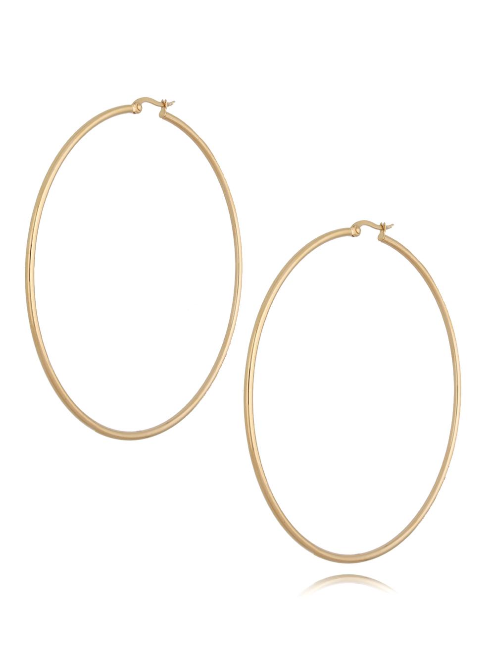 Kolczyki złote koła ze stali szlachetnej Big Hoops KSA0209
