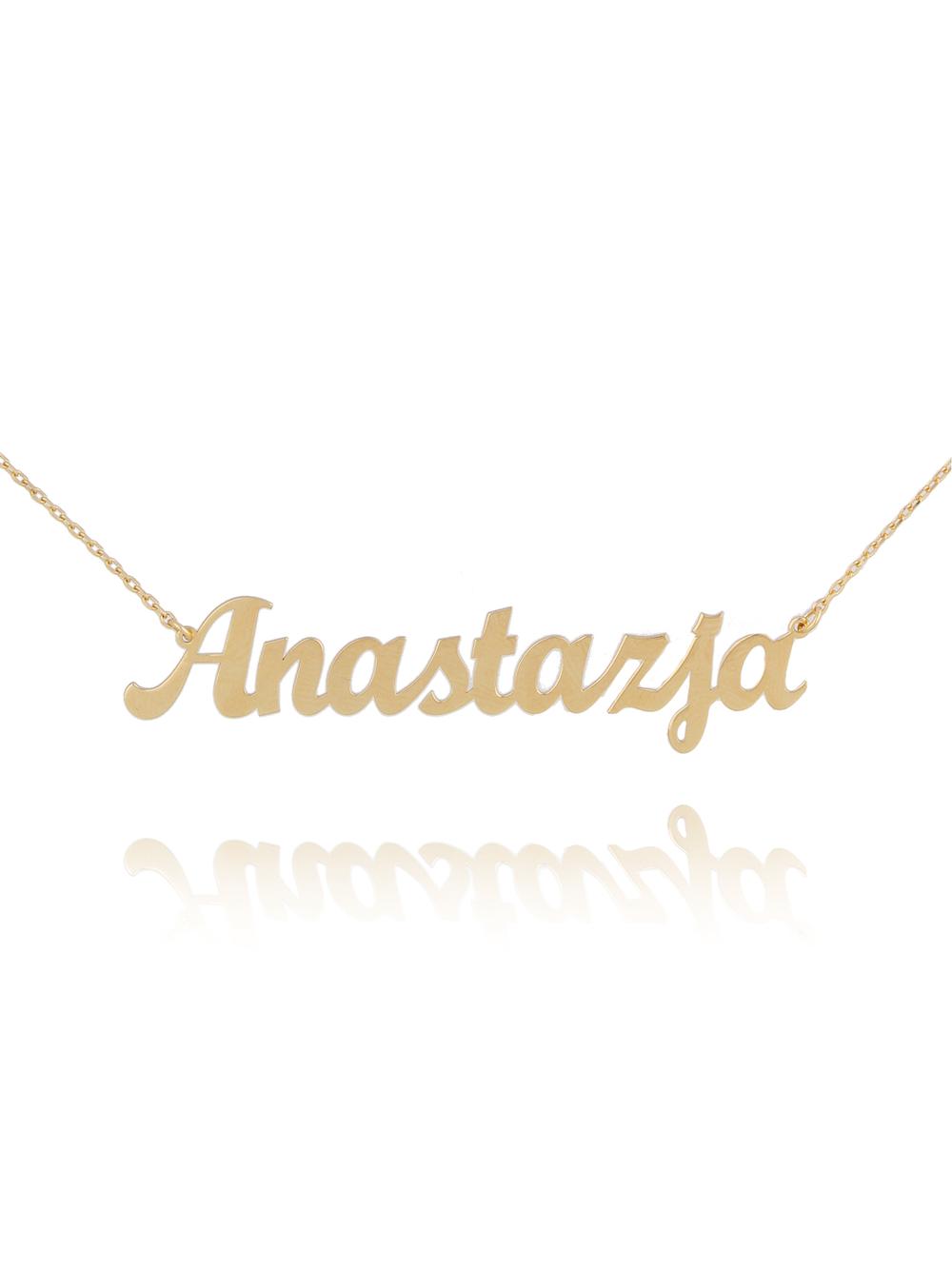 Naszyjnik srebrny pozłacany ANASTAZJA NAT0128
