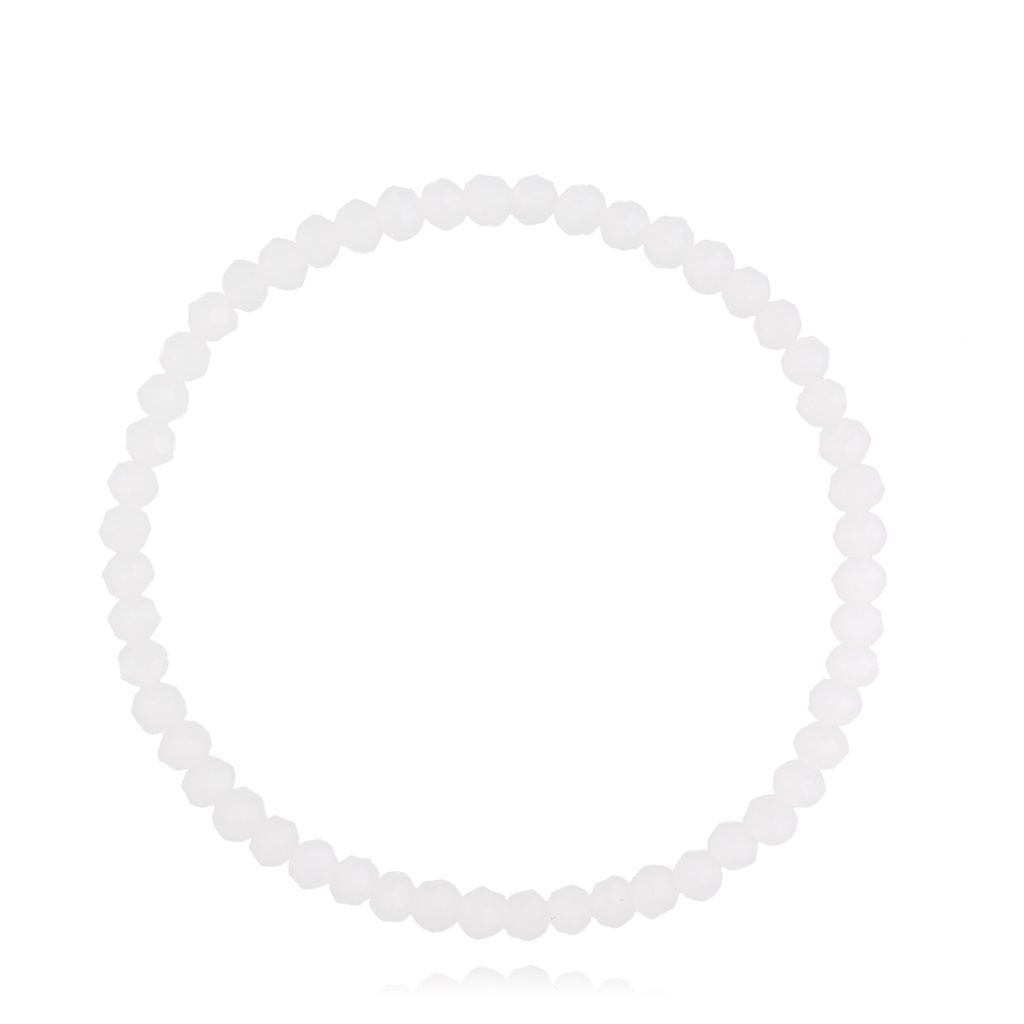 Bransoletka z kryształkami biała Jambo BCY0152