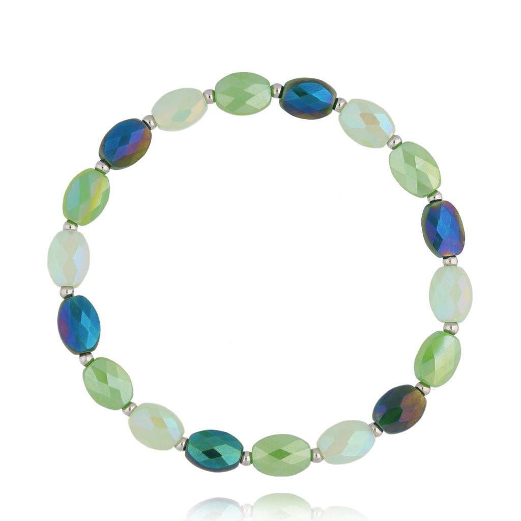 Bransoletka z zielonymi kryształkami Togue BCY0245