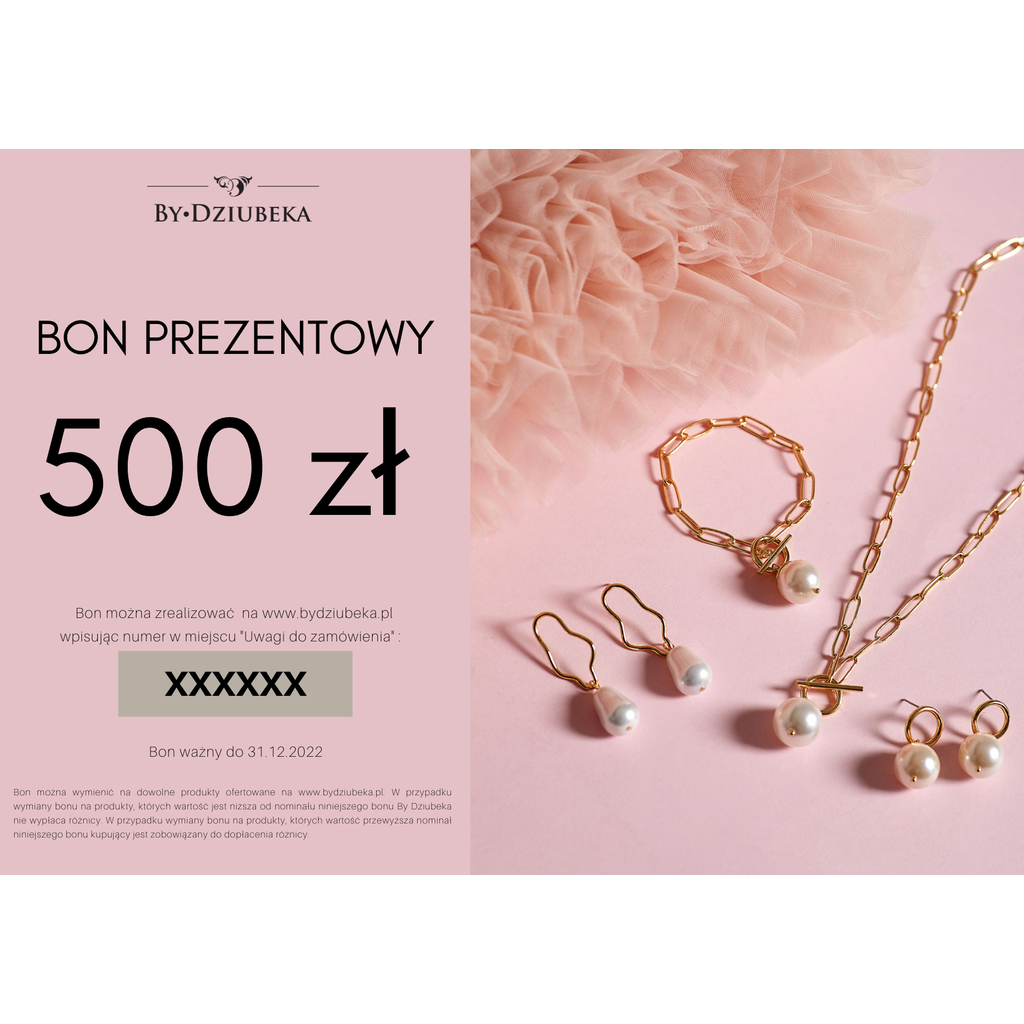 Bon Prezentowy 500 zł online do wydruku BON500