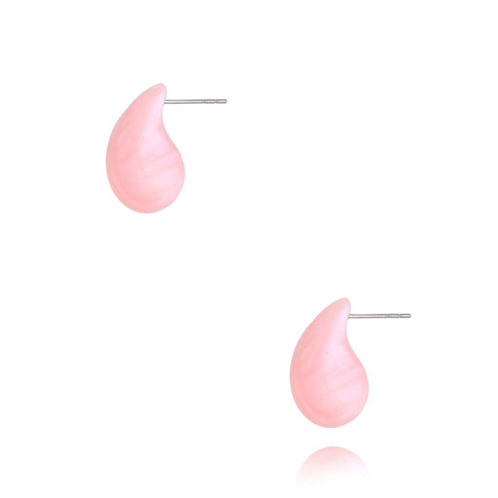 Kolczyki różowe krople małe Titim KZA0271