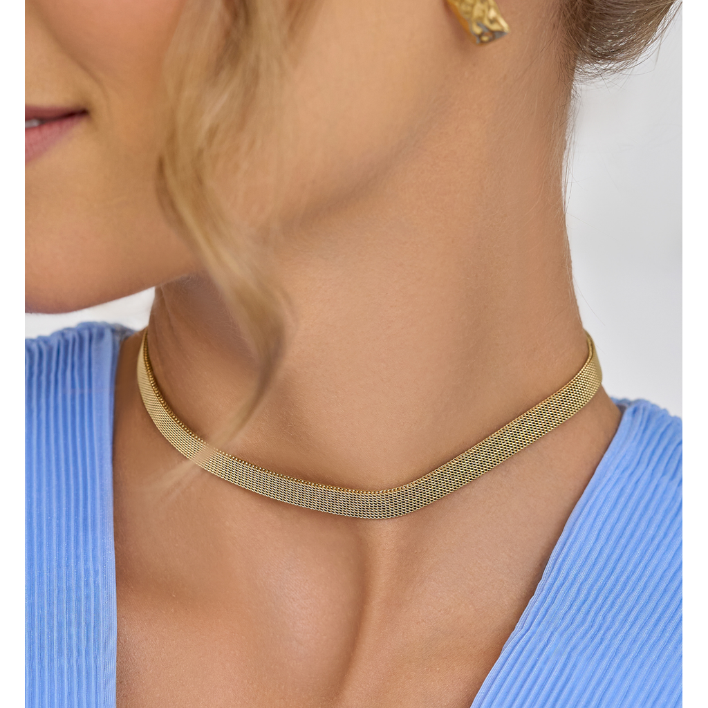 Choker złoty Chic Stainless NSA1185