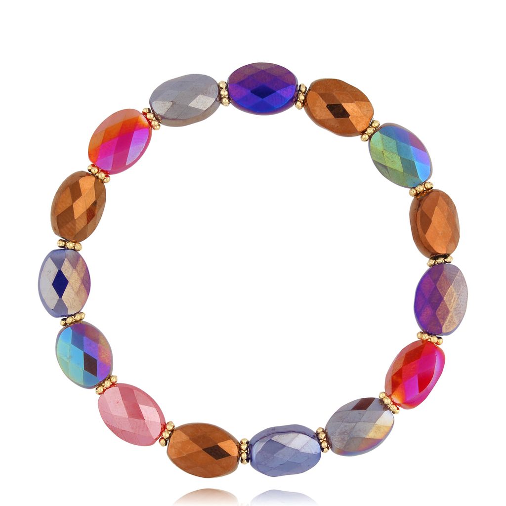 Bransoletka z kolorowymi kryształkami Togue BCY0208