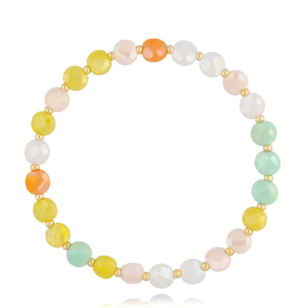 Bransoletka z kolorowymi kryształkami Colorful BCY0231