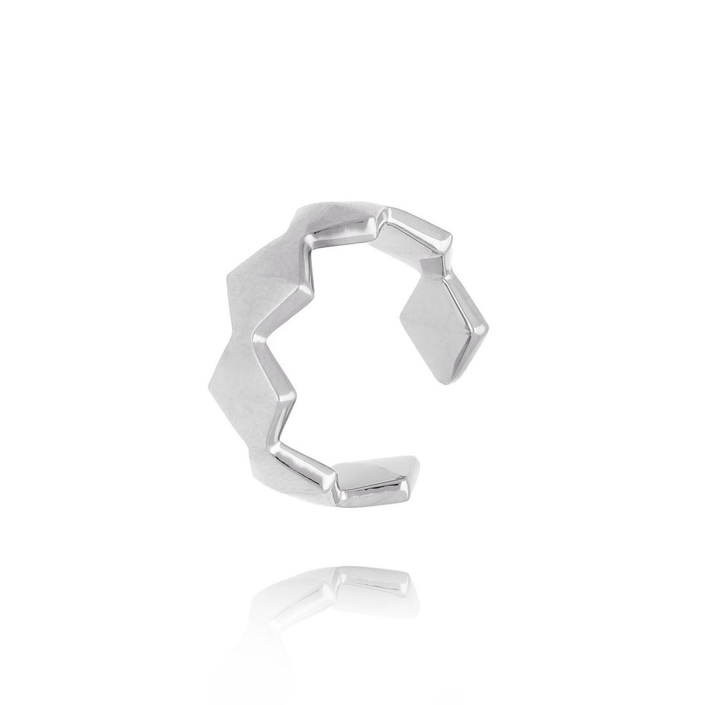 Pierścionek srebrny z rombami Tessellis PSA0909