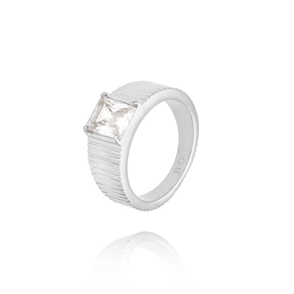 Pierścionek srebrny z kryształem Sparkle Ring PSA0940