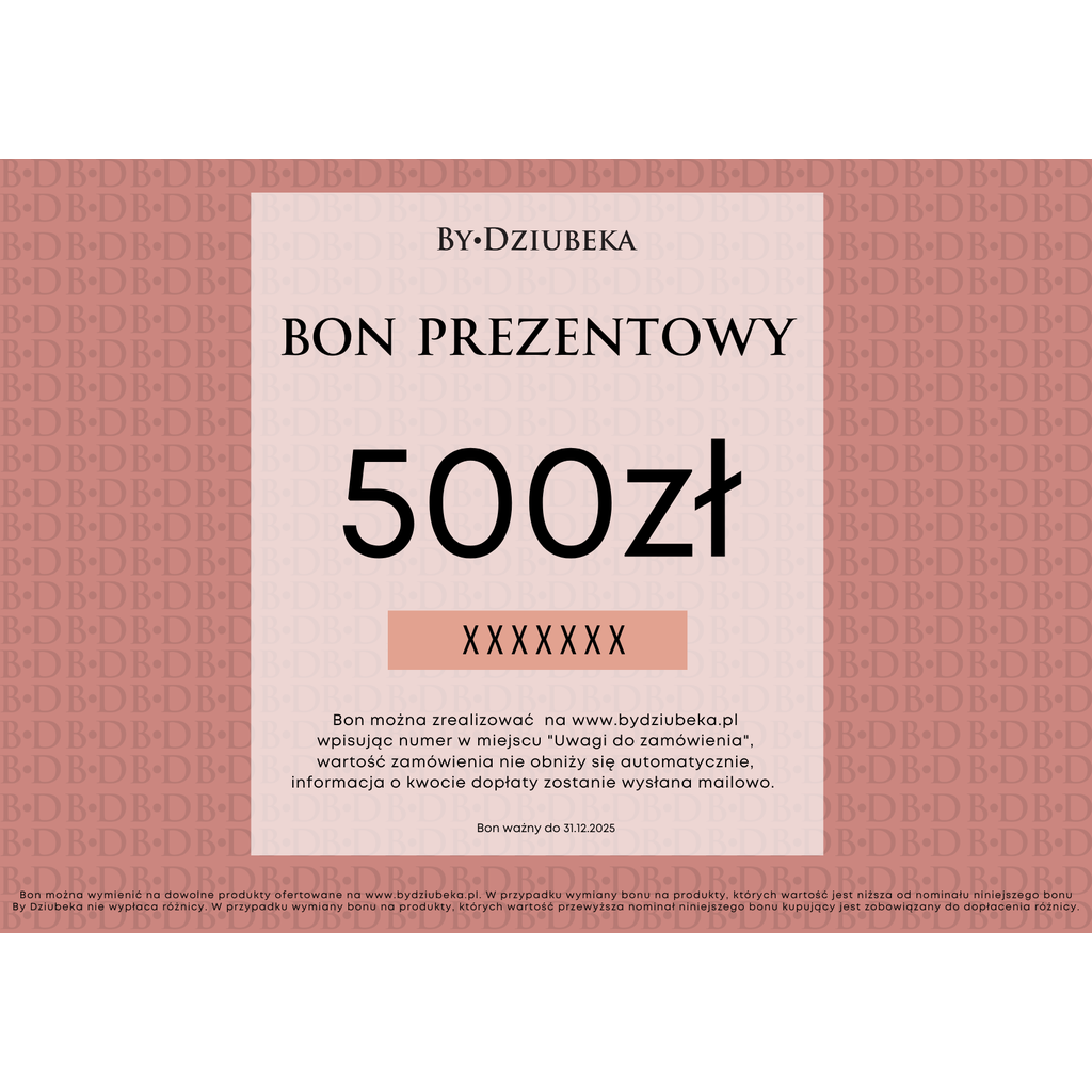 Bon Prezentowy 500 zł online do wydruku BON500