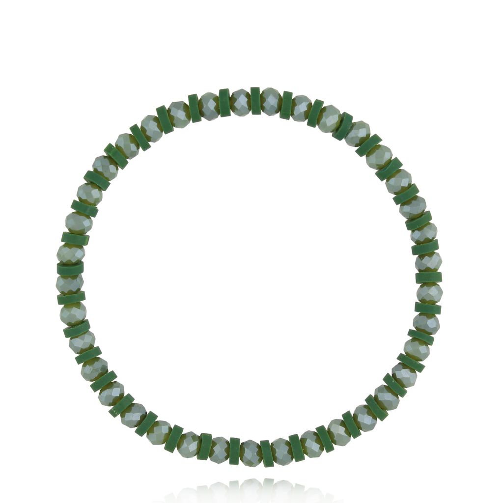Bransoletka z zielonymi kryształkami Roche BTW2046