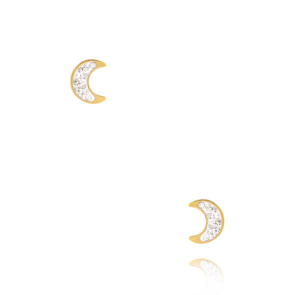 Kolczyki złote z księżycami Mini KSA1203