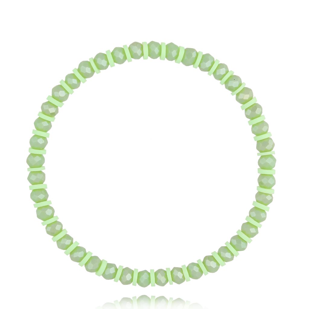 Bransoletka z zielonymi kryształkami Roche BTW2309
