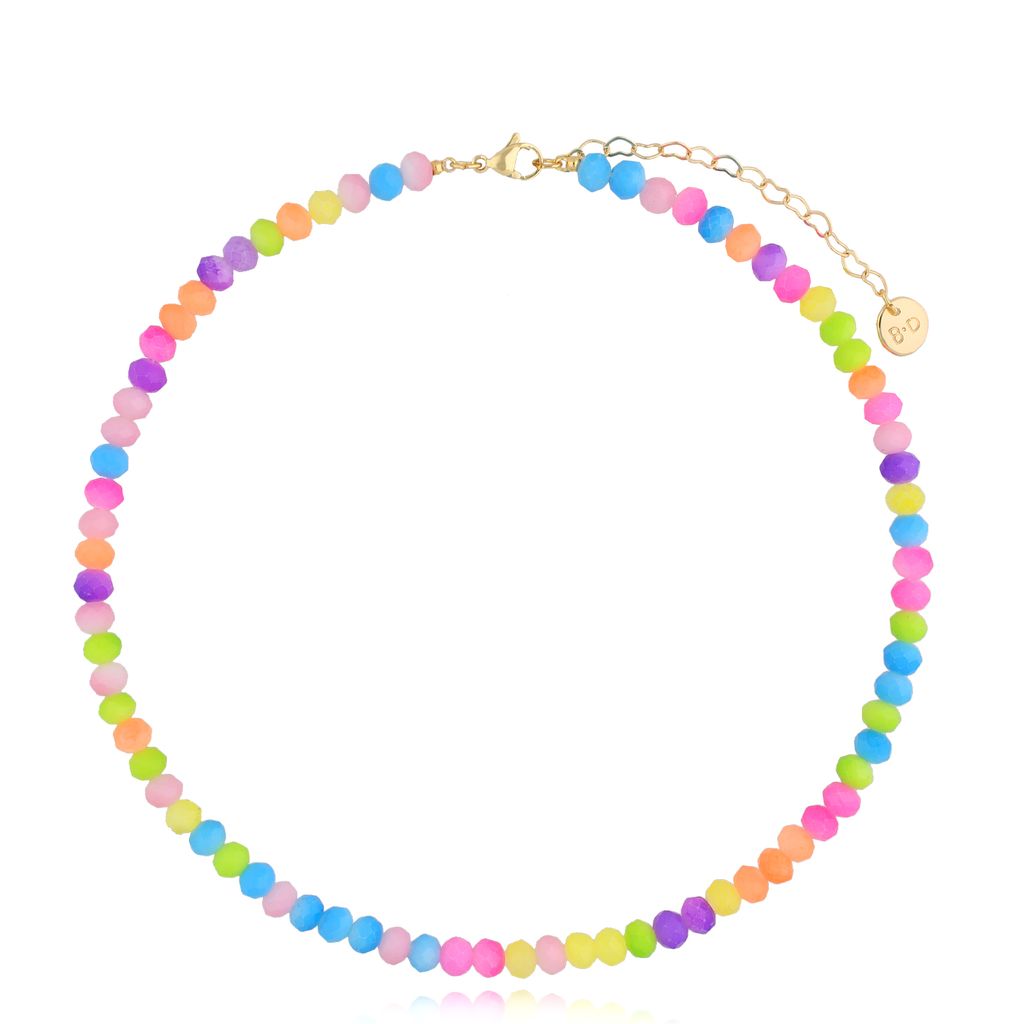 Naszyjnik z kryształkami multicolor Summer Beach NSH0030