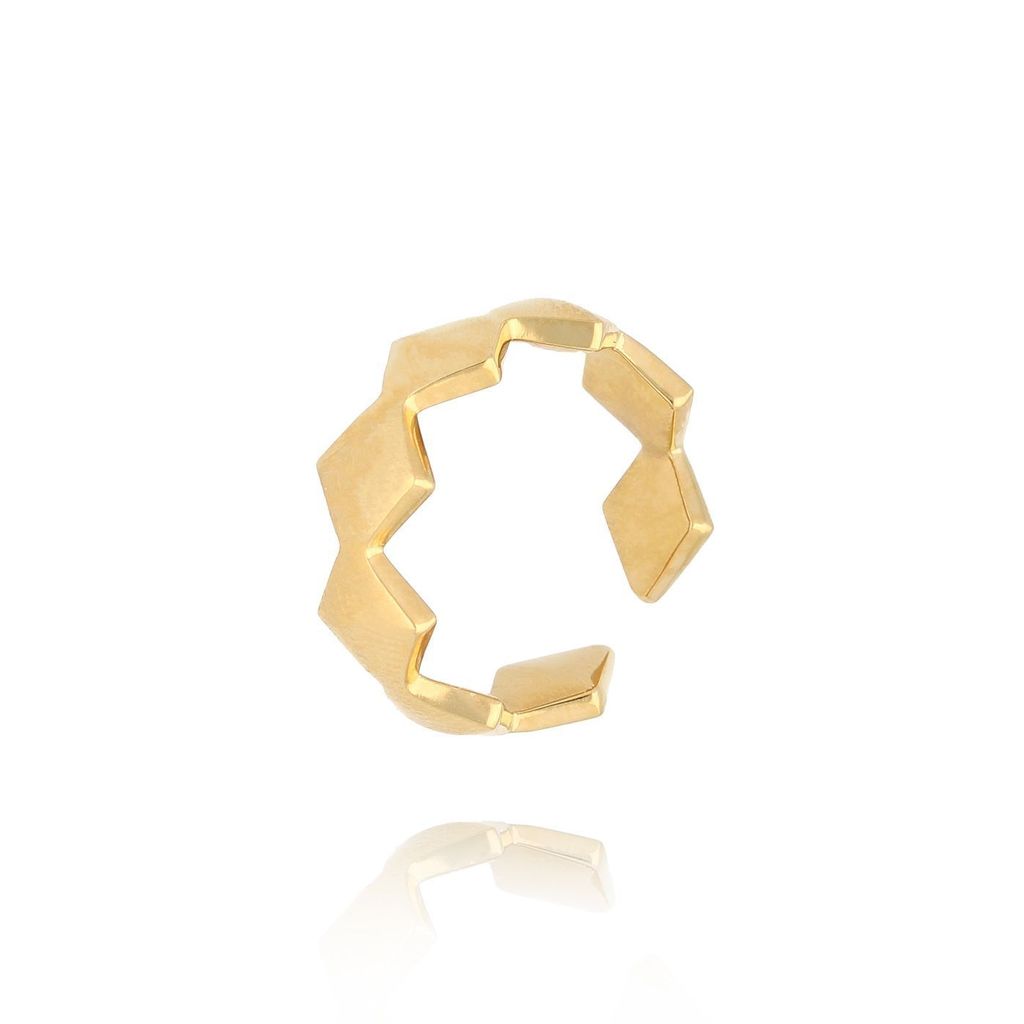 Pierścionek złoty z rombami Tessellis PSA0915