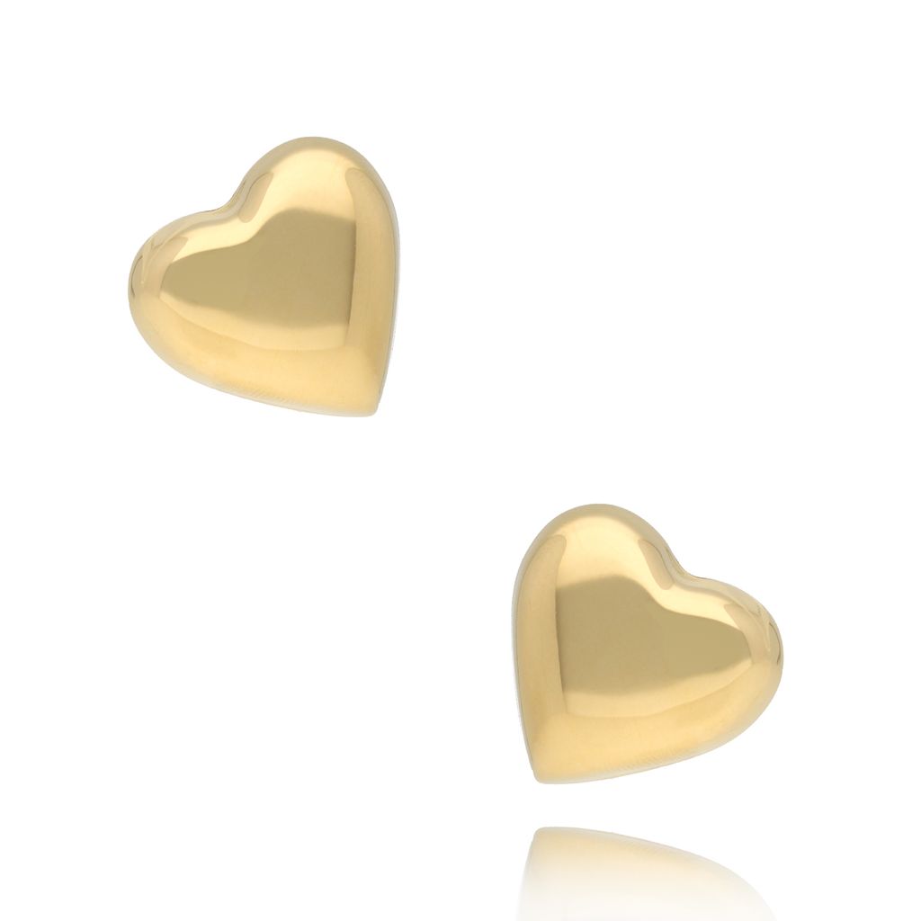 Kolczyki złote z sercem Mon Cœur KSA1531