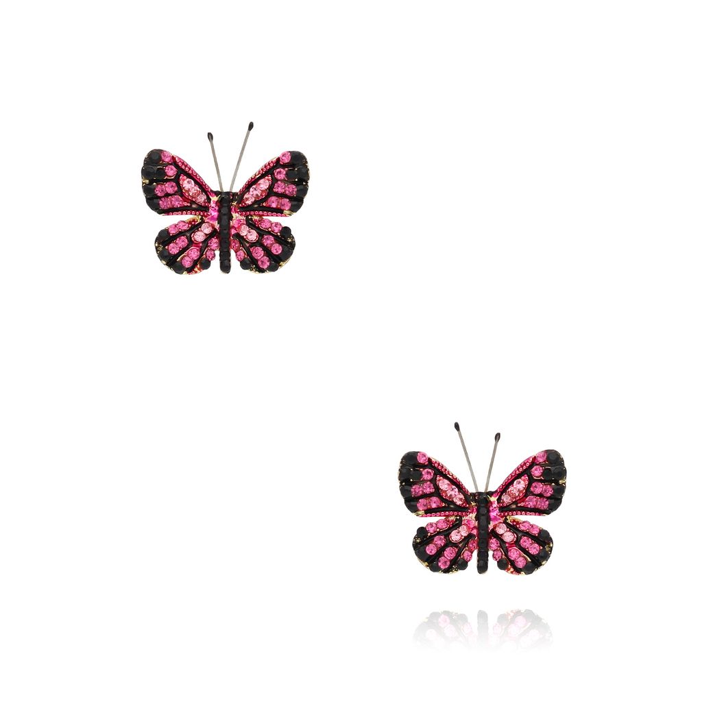 Kolczyki z kolorowymi motylkami Papillon KPI0004
