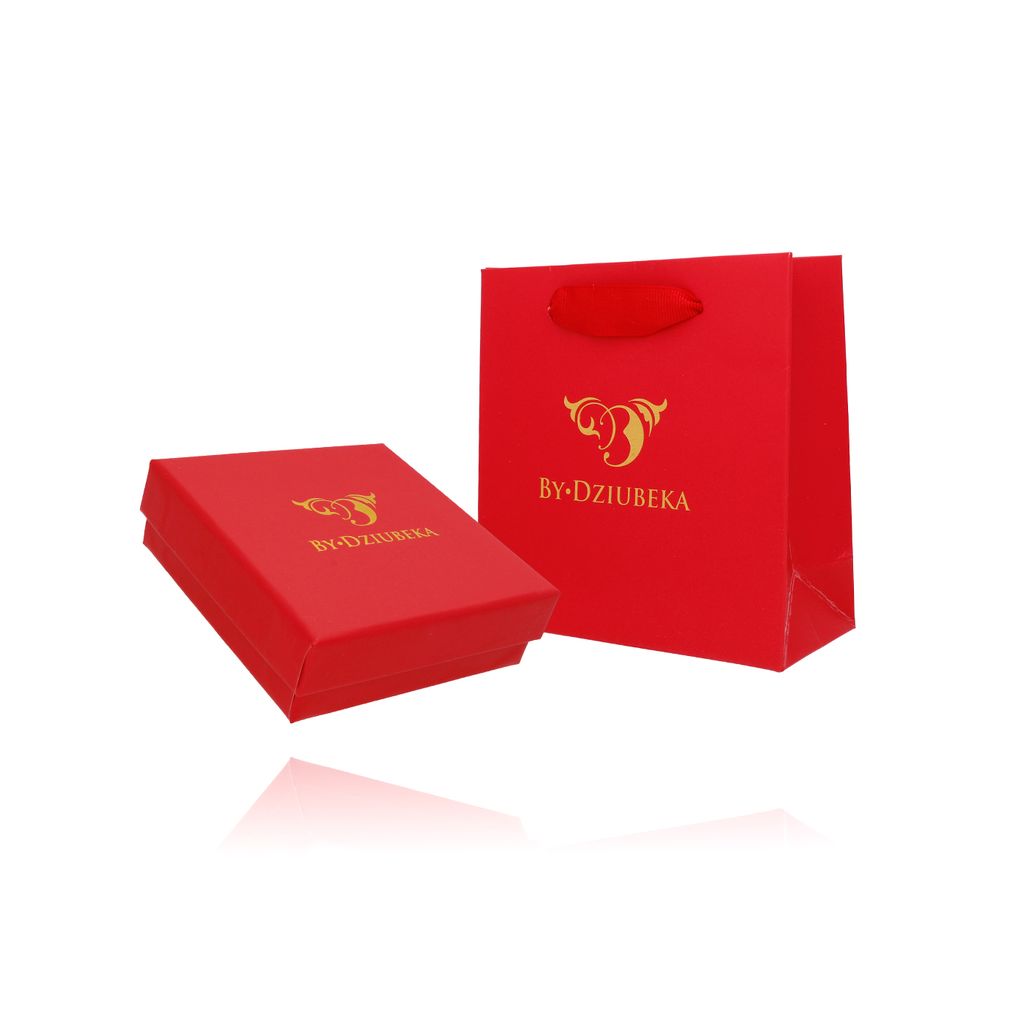 Zestaw prezentowy pudełko i torebka czerwony OPA0188