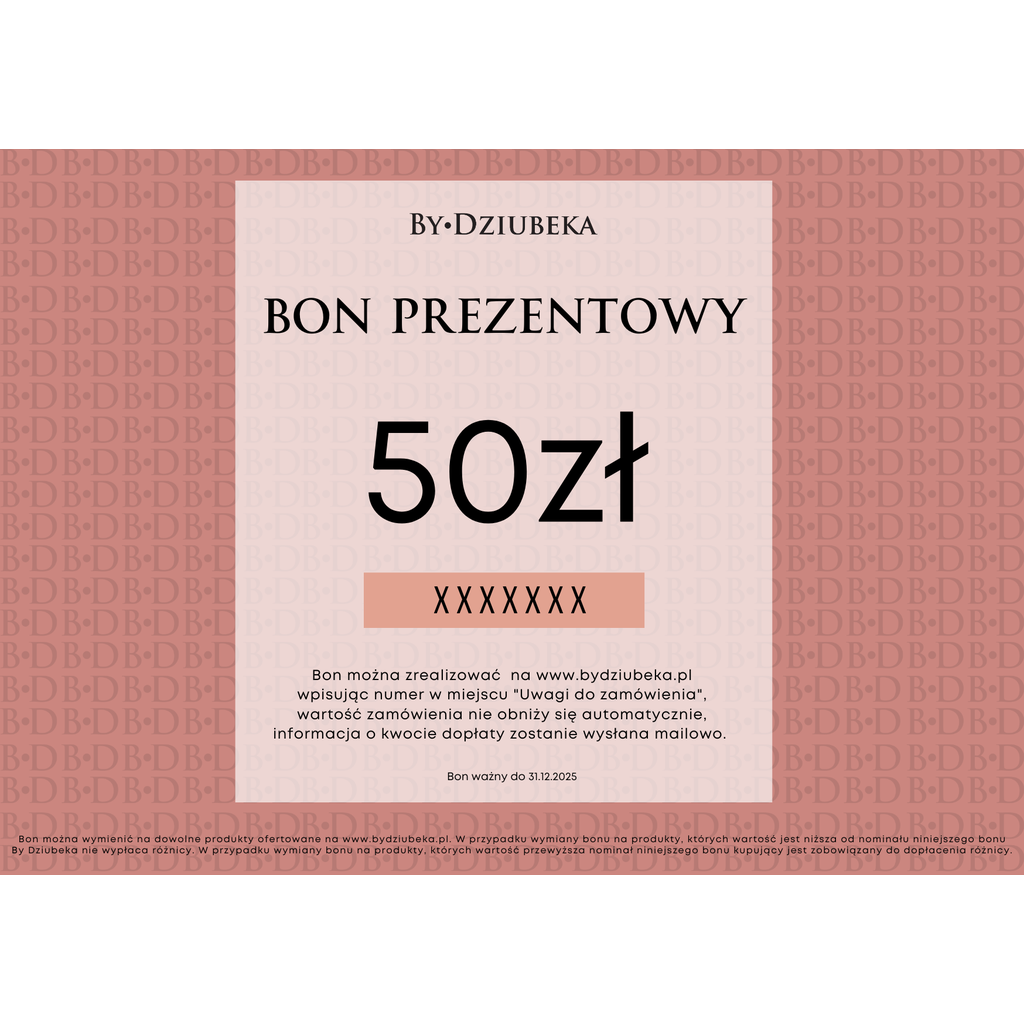 Bon Prezentowy 50 zł online do wydruku BON50