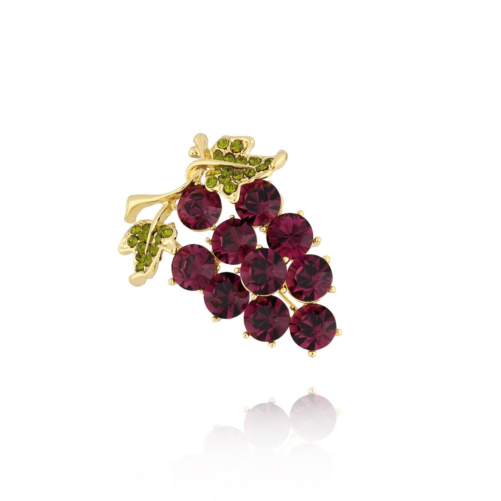 Broszka z winogronami Grape BRSS0107