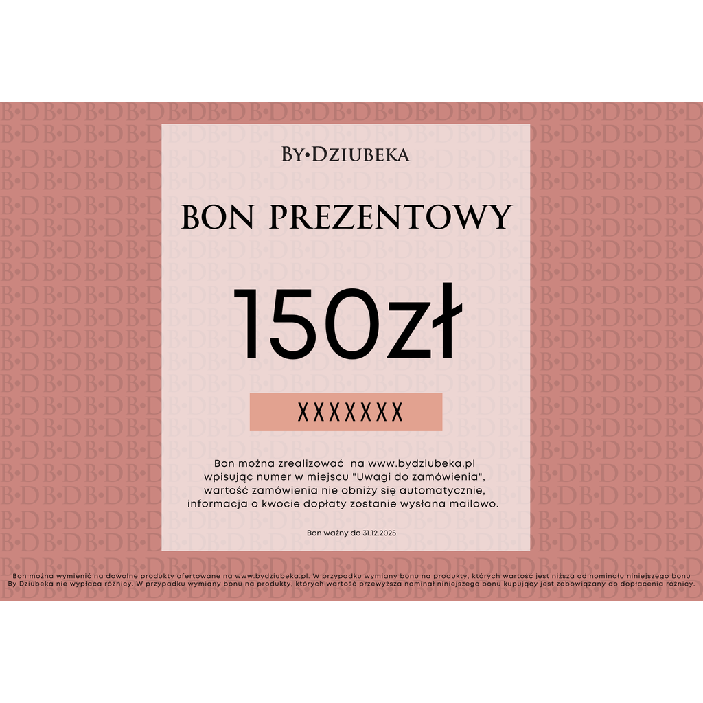 Bon Prezentowy 150 zł online do wydruku BON150