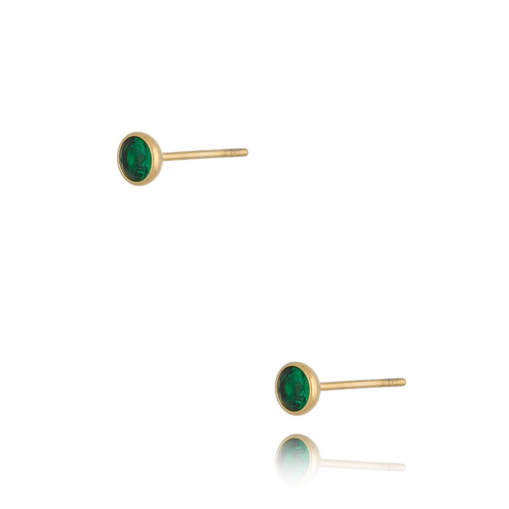 Kolczyki z cyrkoniami zielone Color Palette KSA0596