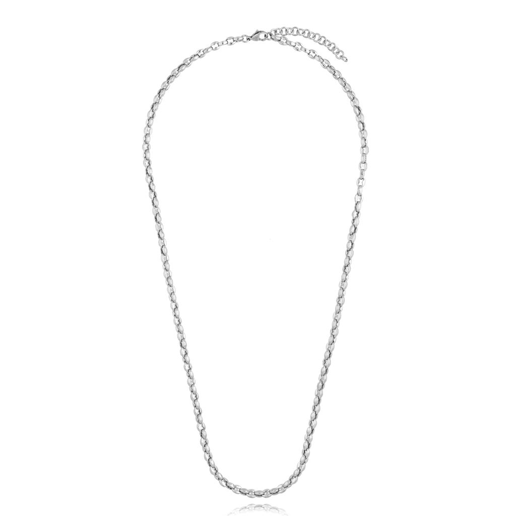 Naszyjnik srebrny łańcuch długi Hadd NMITC0125