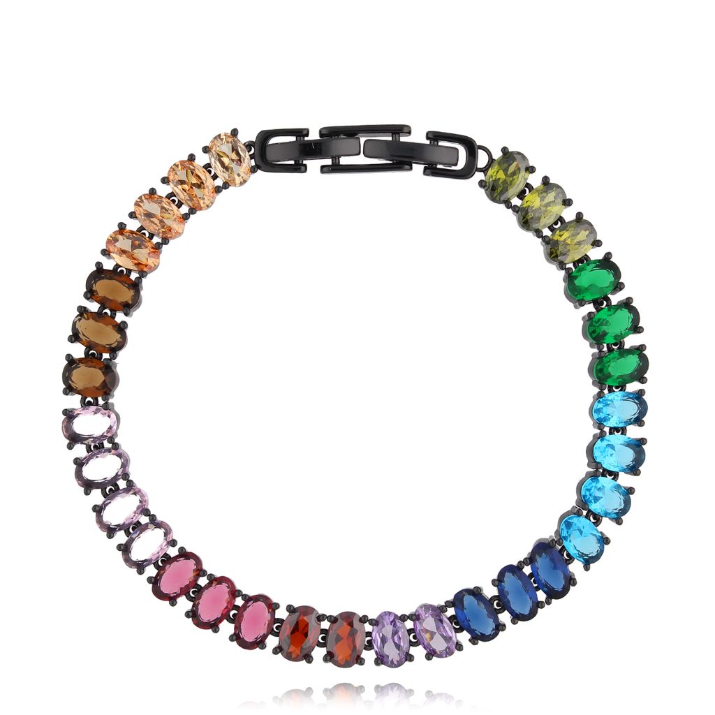 Bransoletka kolorowa z kryształkami Multicolor Cristals BSS0182