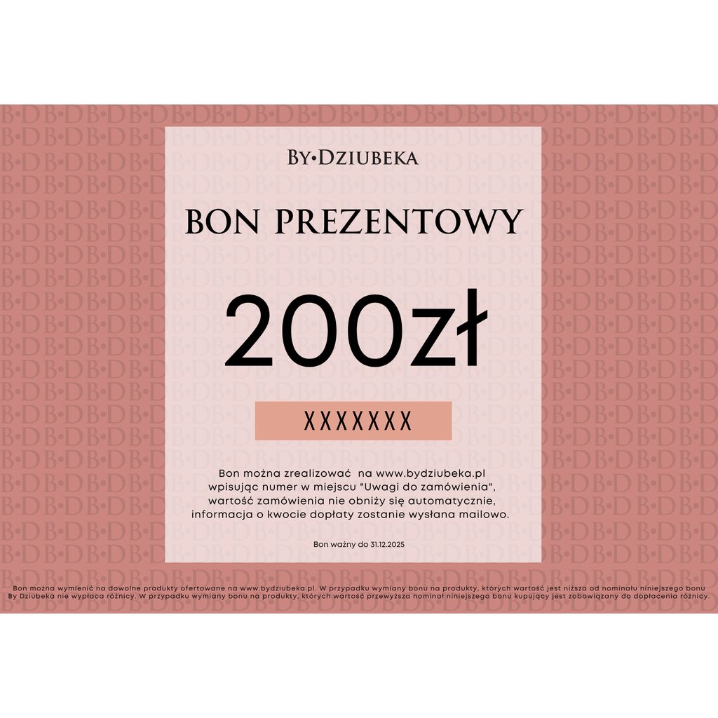 Bon Prezentowy 200 zł online do wydruku BON200