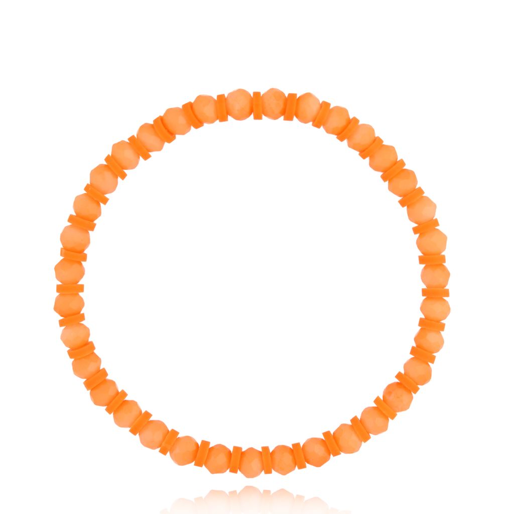 Bransoletka z pomarańczowymi kryształkami Roche BTW2042