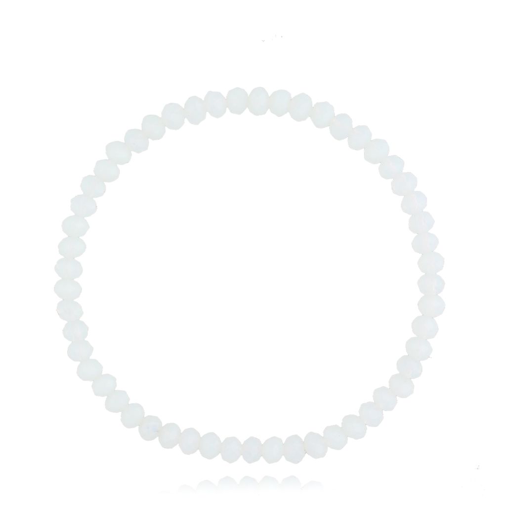 Bransoletka z kryształkami biała Jambo BCY0153