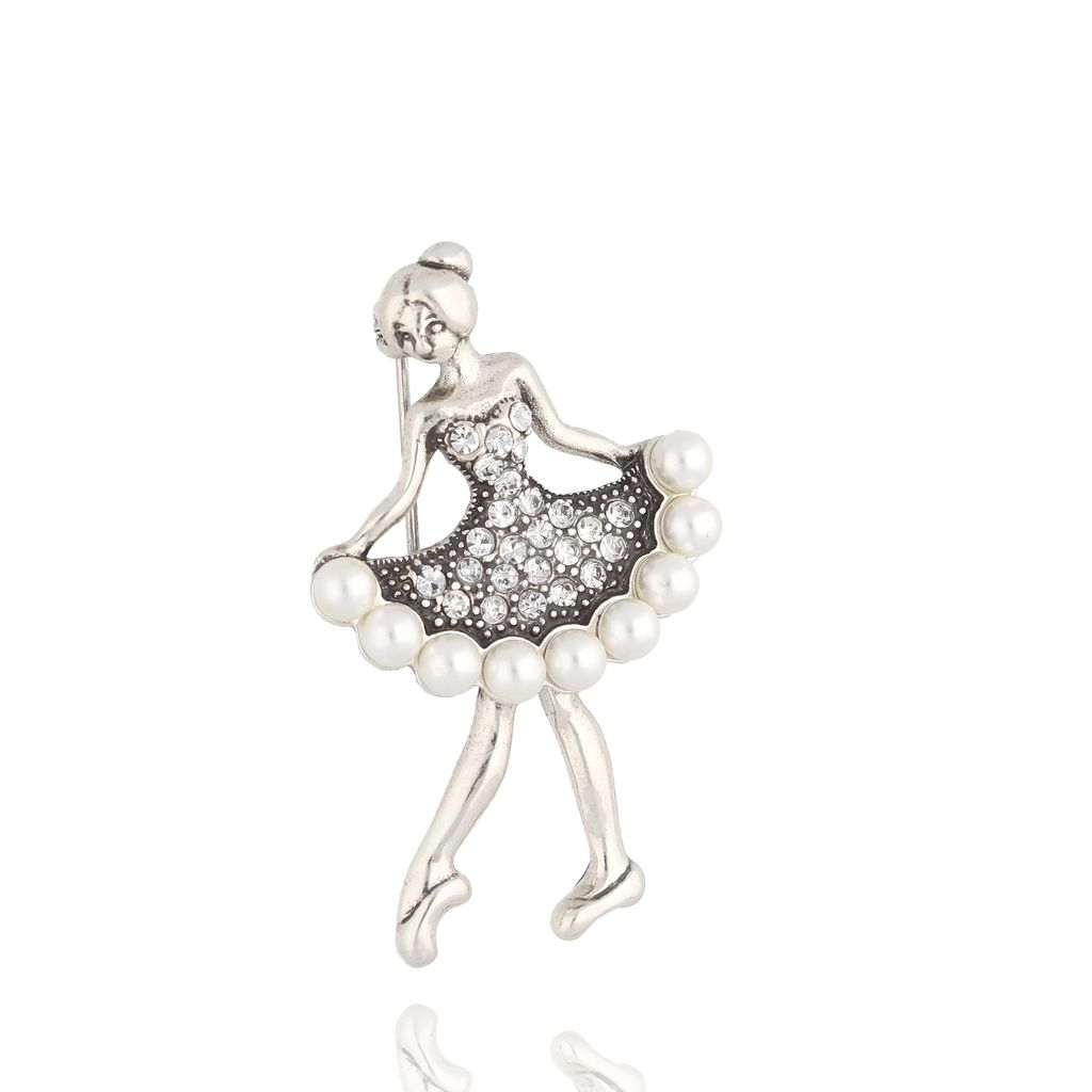 Broszka srebrna z baletnicą Bellissima Ballerina BRSS0145