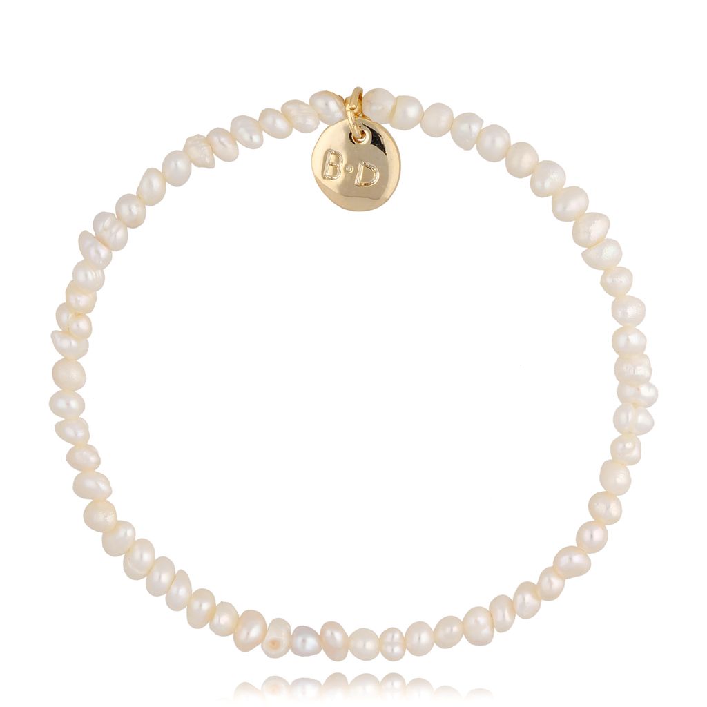 Bransoletka z perłami White Pearls BPE0068