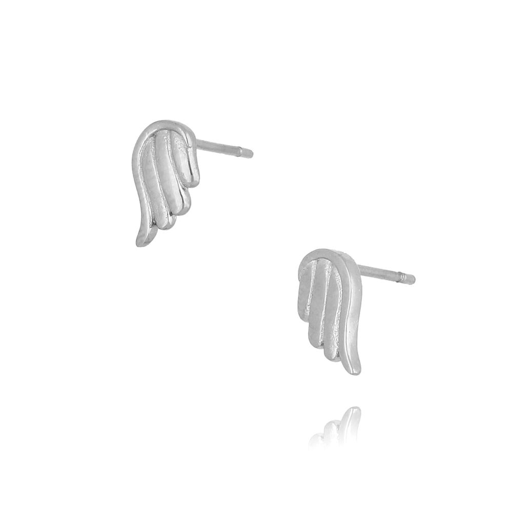 Kolczyki srebrne skrzydełka ze stali szlachetnej KSA0102