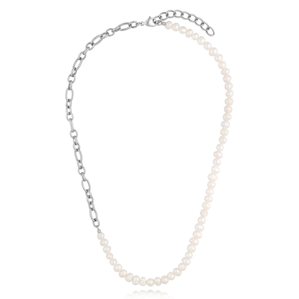 Naszyjnik srebrny z perłami Serena NSA1013