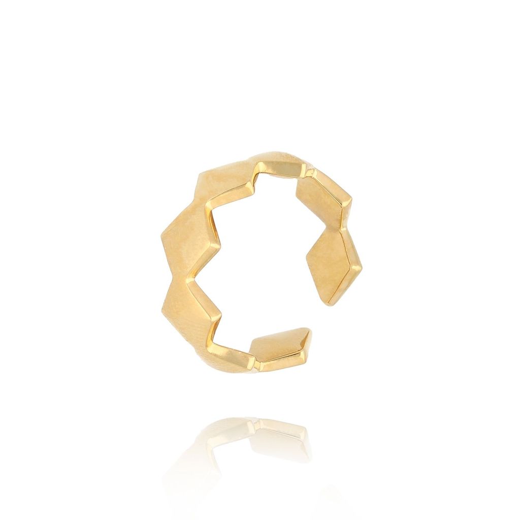 Pierścionek złoty z rombami Tessellis PSA0913