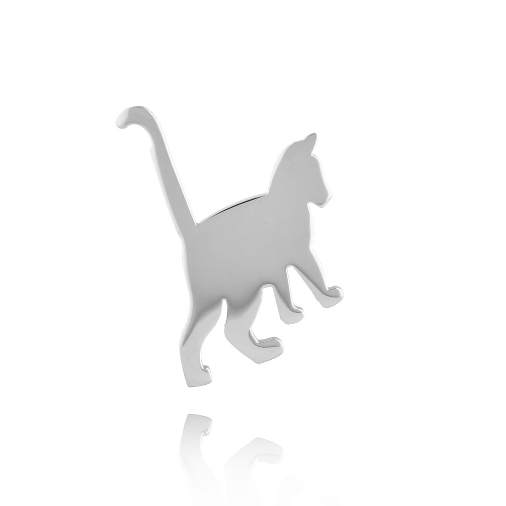 Broszka srebrna z kotkiem Minou BRSA0003