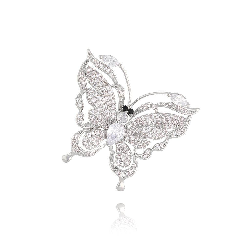 Broszka srebrna z motylem Ice Butterfly BRSS0231