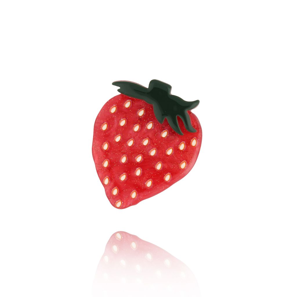 Broszka z truskawką Strawberry BRZA0081