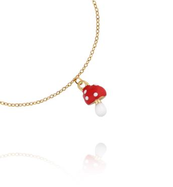 Bransoletka dla dziewczynki z zawieszką muchomorka BSY0562