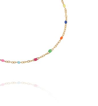 Bransoletka pozłacana Color Drops – Rainbow BSY0775