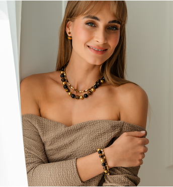 Zestaw naszyjników z kamieniami naturalnymi Z0524